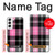 S3091 Pink Plaid Pattern Hülle Schutzhülle Taschen für Samsung Galaxy S22
