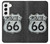 S3207 Route 66 Sign Hülle Schutzhülle Taschen für Samsung Galaxy S22