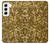 S3388 Gold Glitter Graphic Print Hülle Schutzhülle Taschen für Samsung Galaxy S22
