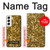 S3388 Gold Glitter Graphic Print Hülle Schutzhülle Taschen für Samsung Galaxy S22