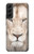 S2399 White Lion Face Hülle Schutzhülle Taschen für Samsung Galaxy S22 Plus