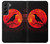 S3328 Crow Red Moon Hülle Schutzhülle Taschen für Samsung Galaxy S22 Plus