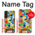 S3391 Abstract Art Mosaic Tiles Graphic Hülle Schutzhülle Taschen für Samsung Galaxy S22 Plus