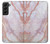 S3482 Soft Pink Marble Graphic Print Hülle Schutzhülle Taschen für Samsung Galaxy S22 Plus