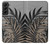 S3692 Gray Black Palm Leaves Hülle Schutzhülle Taschen für Samsung Galaxy S22 Plus