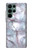 S2316 Dark Blue Marble Texture Graphic Print Hülle Schutzhülle Taschen für Samsung Galaxy S22 Ultra