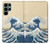 S2790 Hokusai Under The Wave off Kanagawa Hülle Schutzhülle Taschen für Samsung Galaxy S22 Ultra