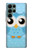 S3029 Cute Blue Owl Hülle Schutzhülle Taschen für Samsung Galaxy S22 Ultra