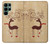 S3081 Wooden Raindeer Graphic Printed Hülle Schutzhülle Taschen für Samsung Galaxy S22 Ultra