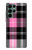 S3091 Pink Plaid Pattern Hülle Schutzhülle Taschen für Samsung Galaxy S22 Ultra