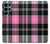 S3091 Pink Plaid Pattern Hülle Schutzhülle Taschen für Samsung Galaxy S22 Ultra