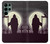 S3262 Grim Reaper Night Moon Cemetery Hülle Schutzhülle Taschen für Samsung Galaxy S22 Ultra