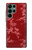 S3817 Red Floral Cherry blossom Pattern Hülle Schutzhülle Taschen für Samsung Galaxy S22 Ultra