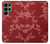 S3817 Red Floral Cherry blossom Pattern Hülle Schutzhülle Taschen für Samsung Galaxy S22 Ultra