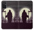 S3262 Grim Reaper Night Moon Cemetery Hülle Schutzhülle Taschen für Samsung Galaxy M52 5G