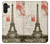 S2108 Eiffel Tower Paris Postcard Hülle Schutzhülle Taschen für Samsung Galaxy A13 5G