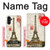 S2108 Eiffel Tower Paris Postcard Hülle Schutzhülle Taschen für Samsung Galaxy A13 5G