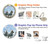 S0250 White Horse Hülle Schutzhülle Taschen für Motorola Moto G51 5G