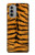 S0576 Tiger Skin Hülle Schutzhülle Taschen für Motorola Moto G51 5G