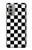 S1611 Black and White Check Chess Board Hülle Schutzhülle Taschen für Motorola Moto G51 5G