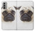 S1852 Pug Dog Hülle Schutzhülle Taschen für Motorola Moto G51 5G