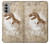 S2372 T-Rex Jurassic Fossil Hülle Schutzhülle Taschen für Motorola Moto G51 5G