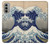 S2389 Hokusai The Great Wave off Kanagawa Hülle Schutzhülle Taschen für Motorola Moto G51 5G