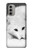 S2569 White Arctic Fox Hülle Schutzhülle Taschen für Motorola Moto G51 5G
