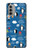 S2572 Marine Penguin Pattern Hülle Schutzhülle Taschen für Motorola Moto G51 5G