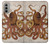 S2801 Vintage Octopus Hülle Schutzhülle Taschen für Motorola Moto G51 5G