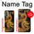 S2804 Chinese Gold Dragon Printed Hülle Schutzhülle Taschen für Motorola Moto G51 5G