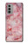 S2843 Pink Marble Texture Hülle Schutzhülle Taschen für Motorola Moto G51 5G