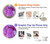 S2907 Purple Turquoise Stone Hülle Schutzhülle Taschen für Motorola Moto G51 5G