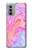 S3444 Digital Art Colorful Liquid Hülle Schutzhülle Taschen für Motorola Moto G51 5G