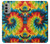 S3459 Tie Dye Hülle Schutzhülle Taschen für Motorola Moto G51 5G