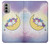 S3485 Cute Unicorn Sleep Hülle Schutzhülle Taschen für Motorola Moto G51 5G