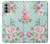 S3494 Vintage Rose Polka Dot Hülle Schutzhülle Taschen für Motorola Moto G51 5G