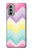 S3514 Rainbow Zigzag Hülle Schutzhülle Taschen für Motorola Moto G51 5G