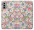 S3688 Floral Flower Art Pattern Hülle Schutzhülle Taschen für Motorola Moto G51 5G