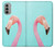S3708 Pink Flamingo Hülle Schutzhülle Taschen für Motorola Moto G51 5G