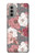 S3716 Rose Floral Pattern Hülle Schutzhülle Taschen für Motorola Moto G51 5G