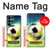 S3844 Glowing Football Soccer Ball Hülle Schutzhülle Taschen für Samsung Galaxy S22 Ultra