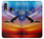 S3841 Bald Eagle Flying Colorful Sky Hülle Schutzhülle Taschen für Samsung Galaxy A20e