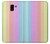 S3849 Colorful Vertical Colors Hülle Schutzhülle Taschen für Samsung Galaxy J6 (2018)