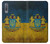 S3858 Ukraine Vintage Flag Hülle Schutzhülle Taschen für Samsung Galaxy A7 (2018)