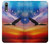 S3841 Bald Eagle Flying Colorful Sky Hülle Schutzhülle Taschen für Huawei P20