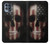 S3850 American Flag Skull Hülle Schutzhülle Taschen für Motorola Moto G100