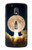 S3859 Bitcoin to the Moon Hülle Schutzhülle Taschen für Motorola Moto G4 Play