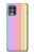 S3849 Colorful Vertical Colors Hülle Schutzhülle Taschen für Motorola Edge S