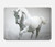 S0932 White Horse Hülle Schutzhülle Taschen für MacBook Pro 14 M1-M5 A2442,A2779,A2992,A2918,A3112,A3185,A3401,A3434,A3112